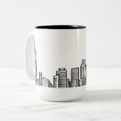 New Yorkskyline-Tasse Zweifarbige Tasse (Vorderseite Links)