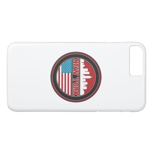 New- YorkSkyline | Vereinigte Staaten kennzeichnen Case-Mate iPhone Hülle (Rückseite (Horizontal))