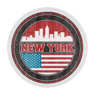 New- YorkSkyline Vereinigte Staaten kennzeichnen Schneidebrett