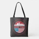 New- YorkSkyline | Vereinigte Staaten kennzeichnen Tasche (Rückseite)