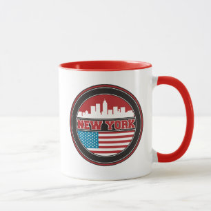 New- YorkSkyline   Vereinigte Staaten kennzeichnen Tasse