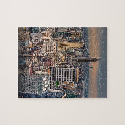 New- YorkSkyline von Rockefeller-Mitte Puzzle (Horizontal)