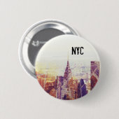 New- YorkSkylineknopf Button (Vorne & Hinten)