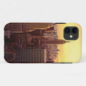 New Yorkskylinestadt mit Reich-Staat Case-Mate iPhone Hülle (Rückseite (Horizontal))