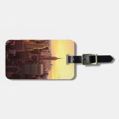 New Yorkskylinestadt mit Reich-Staat Gepäckanhänger (Vorderseite horizontal)