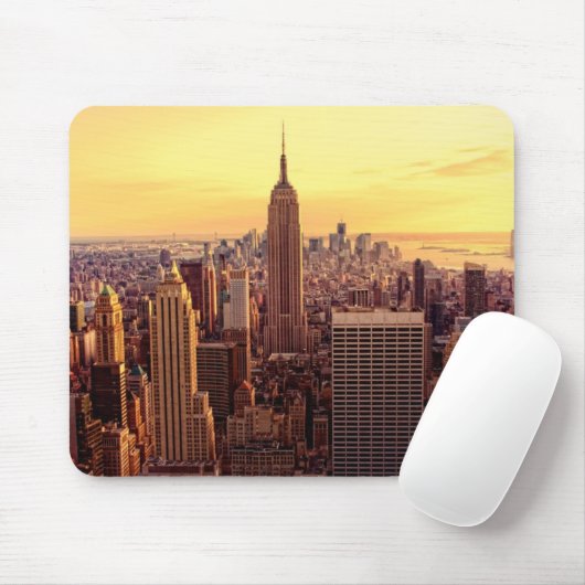New Yorkskylinestadt mit Reich-Staat Mousepad (Mit Mouse)