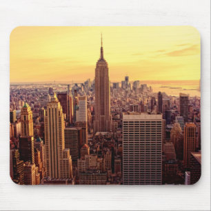 New Yorkskylinestadt mit Reich-Staat Mousepad
