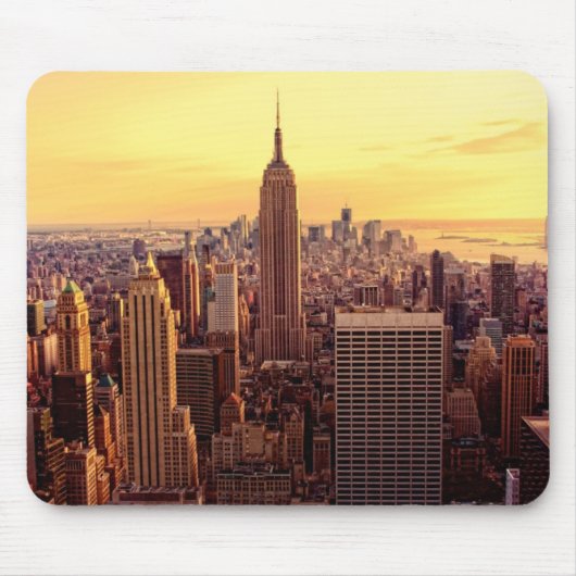 New Yorkskylinestadt mit Reich-Staat Mousepad (Vorne)