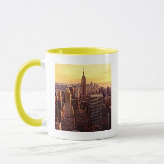 New Yorkskylinestadt mit Reich-Staat Tasse (Links)