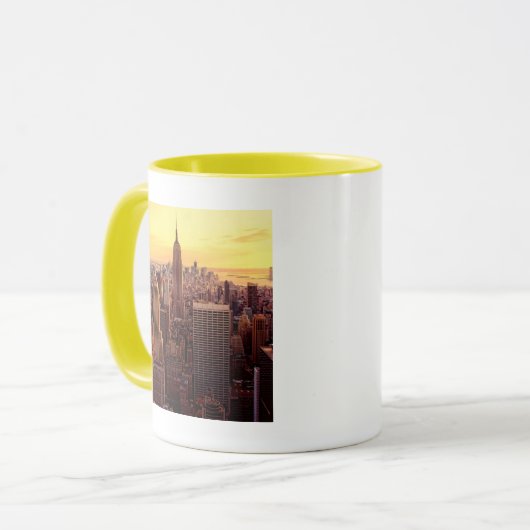 New Yorkskylinestadt mit Reich-Staat Tasse (Vorderseite Links)