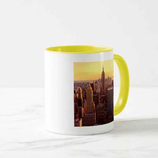 New Yorkskylinestadt mit Reich-Staat Tasse (VorderseiteRechts)