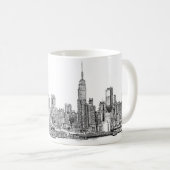 New- YorkSkylinetinte Kaffeetasse (VorderseiteRechts)