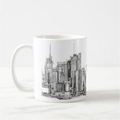New- YorkSkylinetinte Kaffeetasse (Links)