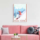 New YorkSnowboarder Scene Leinwanddruck (Insitu (Wohnzimmer))