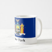 New- YorkStaats-Flaggen-Tasse Kaffeetasse (VorderseiteRechts)