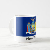 New- YorkStaats-Flaggen-Tasse Kaffeetasse (Vorderseite Links)