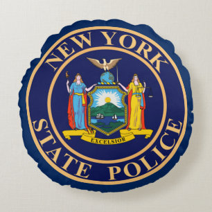 New- YorkStaats-Polizei Rundes Kissen