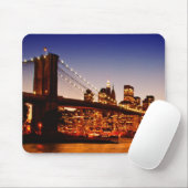 New- YorkStadtbild mit Brücke über Fluss Mousepad (Mit Mouse)