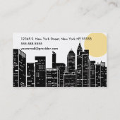 New- YorkStadtbild-Skyline-Visitenkarte Visitenkarte (Rückseite)