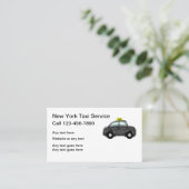 New- Yorktaxi-Service Visitenkarte (Stehend Vorderseite)