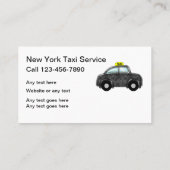 New- Yorktaxi-Service Visitenkarte (Rückseite)