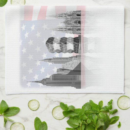New- Yorktee-Tuch Handtuch (Gefaltet)