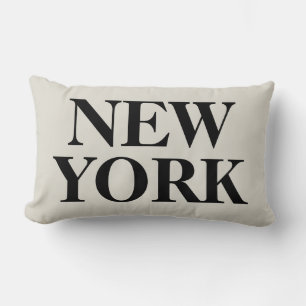 New- Yorktext-Wurfs-Kissen Lendenkissen