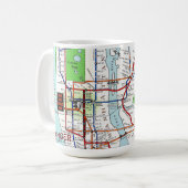 New- Yorkuntergrundbahn-Karte 15-Unze-klassische Kaffeetasse (Vorderseite Links)