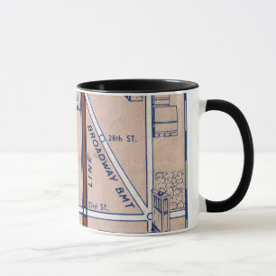 NEW- YORKuntergrundbahn MAP, 1940 2 Tasse