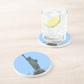 New- YorkUntersetzer-Freiheitsstatue NY Andenken Sandstein Untersetzer (Seite)