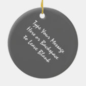 New- Yorkverzierungs-personalisierte Keramik Ornament (Hinten)