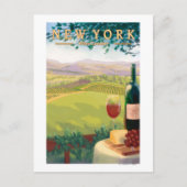 New YorkWine Country Scene Postkarte (Vorderseite)