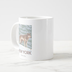 New YorkWolf Scene Jumbo-Tasse