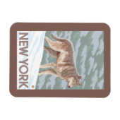 New YorkWolf Scene Magnet (Horizontal)