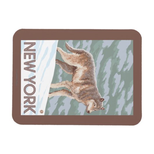 New YorkWolf Scene Magnet (Horizontal)