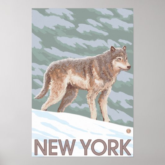 New YorkWolf Scene Poster (Vorne)