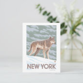New YorkWolf Scene Postkarte (Stehend Vorderseite)