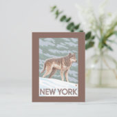 New YorkWolf Scene Postkarte (Stehend Vorderseite)