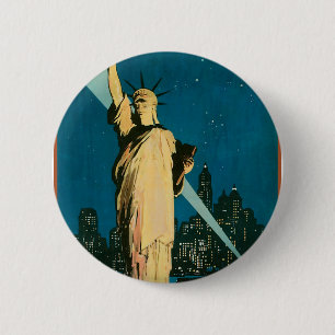 New- Yorkwunder-Stadt der Welt Button