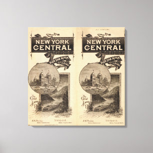 New- Yorkzentrale und der Hudson-Eisenbahn Leinwanddruck