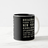 NEW- YORKzug-TASSE Zweifarbige Tasse (VorderseiteRechts)