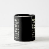 NEW- YORKzug-TASSE Zweifarbige Tasse (Mittel)
