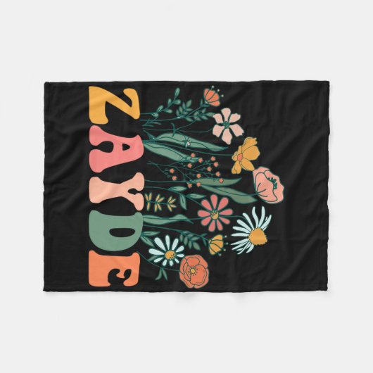 New Zayde Wildflower First Birthday &amp; Baby Sho Fleecedecke (Vorderseite (Horizontal))