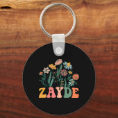 New Zayde Wildflower First Birthday & Baby Sho Schlüsselanhänger (Vorderseite)