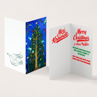 New Zealand Birds Christmas Card