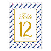 NEW ZEALAND Celebration Wedding Banquet Tischnummer (Rückseite)