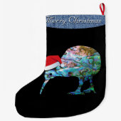 NEW ZEALAND CHRISTMAS KIWI PAUA GROßER WEIHNACHTSSTRUMPF (Rückseite)