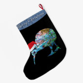 NEW ZEALAND CHRISTMAS KIWI PAUA GROßER WEIHNACHTSSTRUMPF (Rückseite (Hängend))