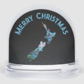 NEW ZEALAND CHRISTMAS MAP PAUA SCHNEEKUGELN (Rückseite)