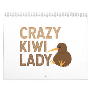New Zealand Crazy Kiwi Lady Funny Geschenk Idee Kalender